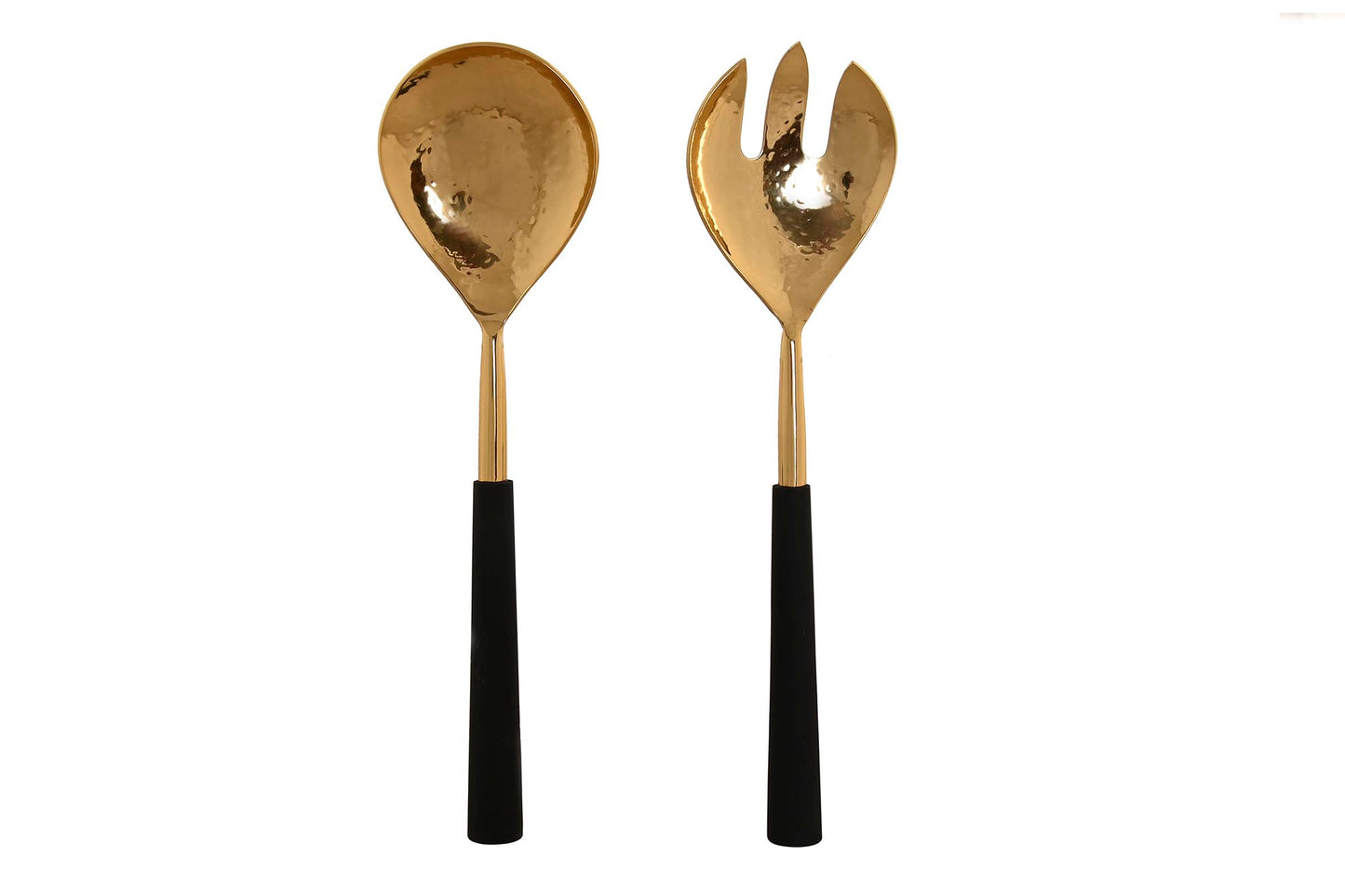 COUVERTS SALADE - Inox doré acacia