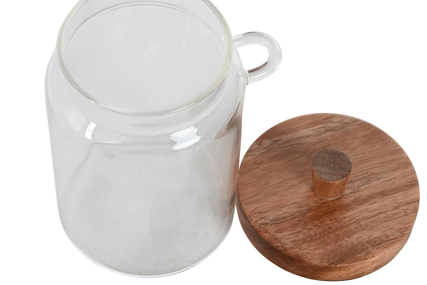 POT Verre borosilicate / couvercle et cuillère acacia - 650 ml