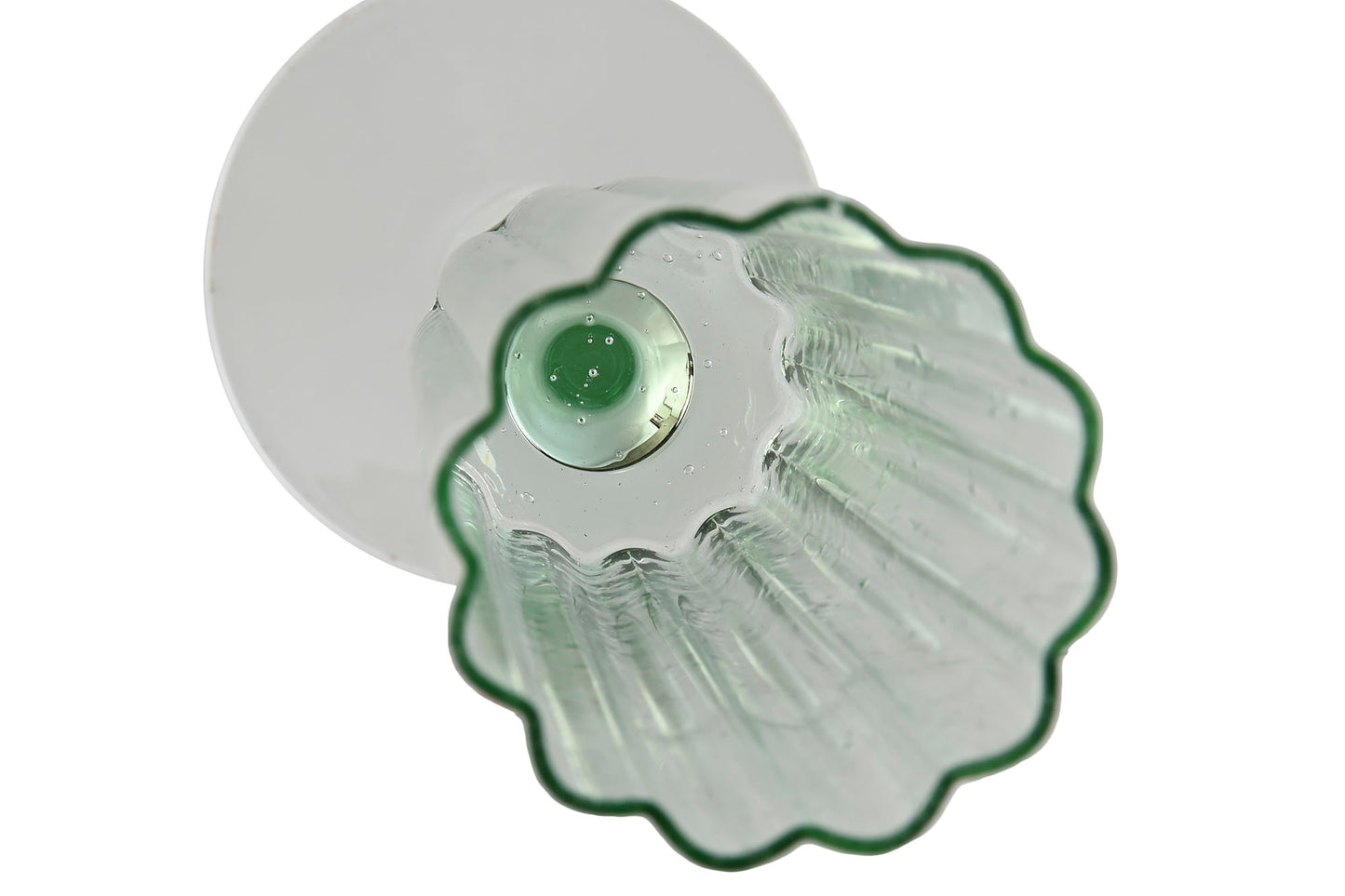 6 FLUTES - bulle vert - 230 ml