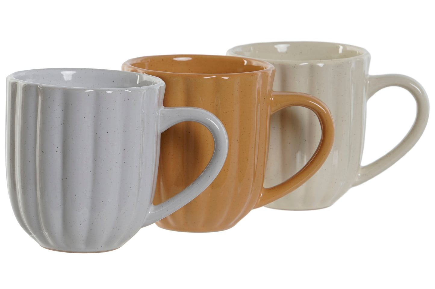 ONDULE - Mug Grès jaspé - 3 couleurs - 400 ml