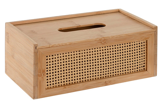 BOÎTE MOUCHOIRS - Bambou rotin naturel