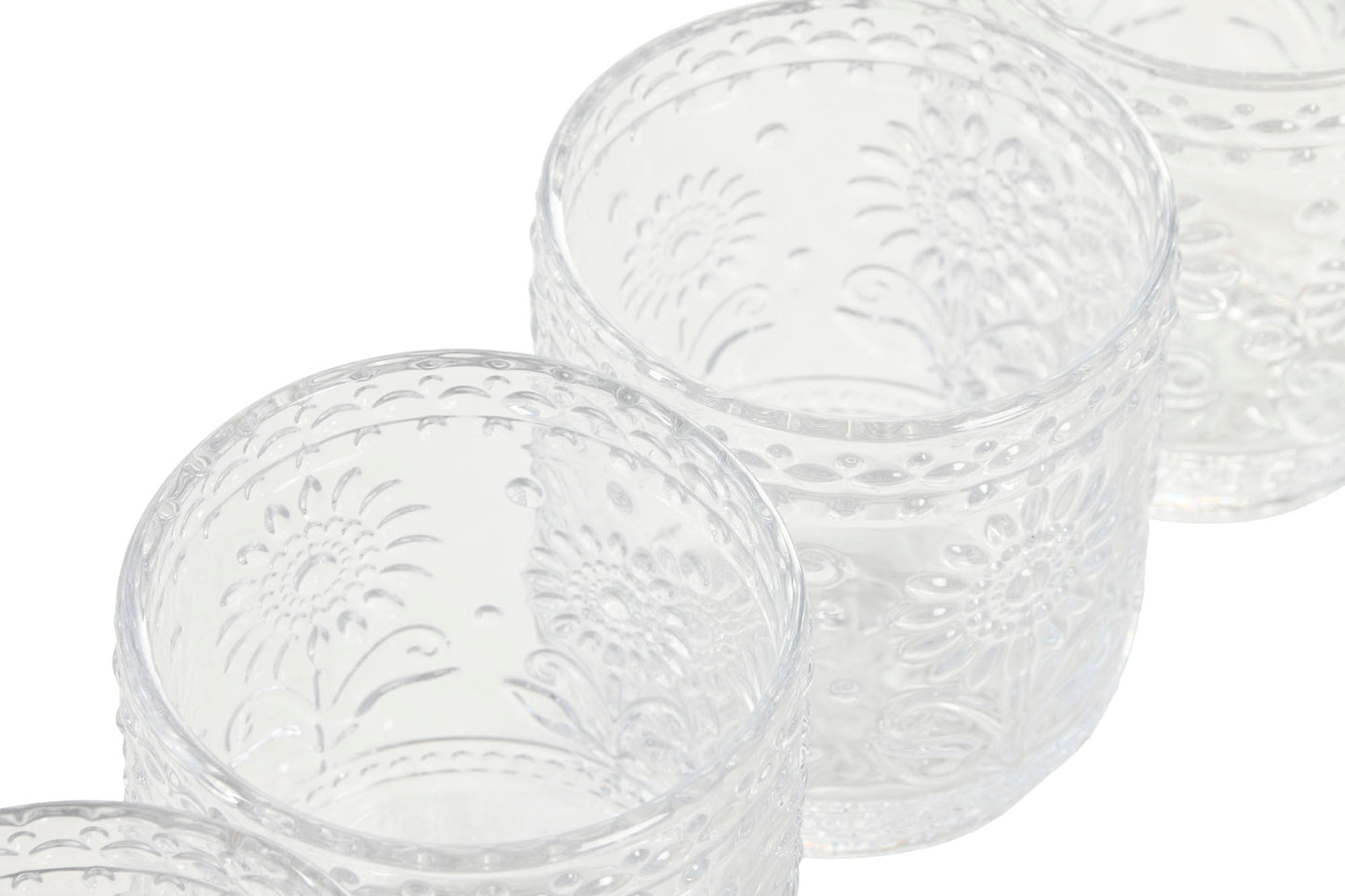 6 VERRES - Marguerites - 360ml