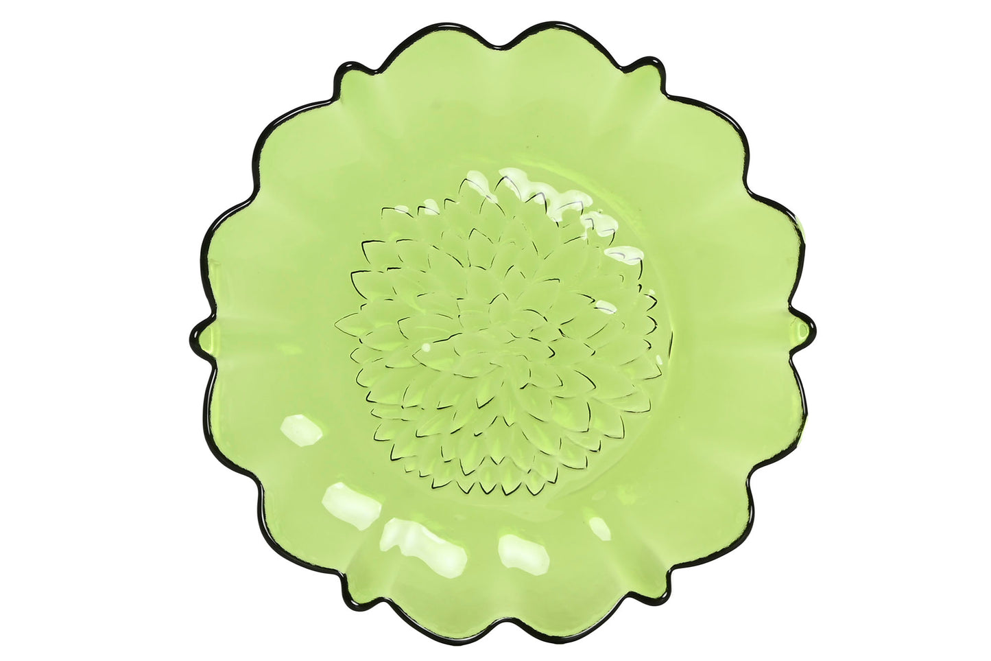 DALIA -  Assiette plate verte D 25 cm