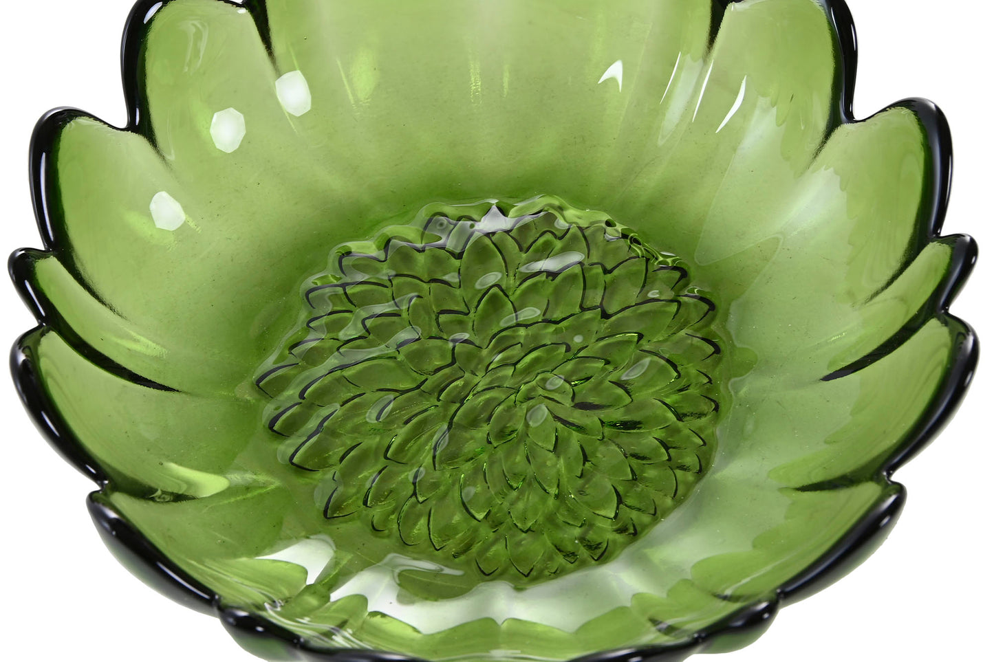 DALIA -  Assiette creuse verte - D 17,5 cm
