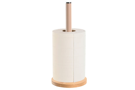 PORTE ROULEAU PAPIER  - Bambou tige métal beige