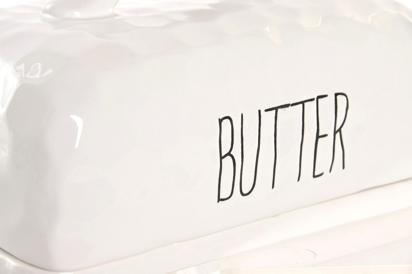 BEURRIER Porcelaine blanche