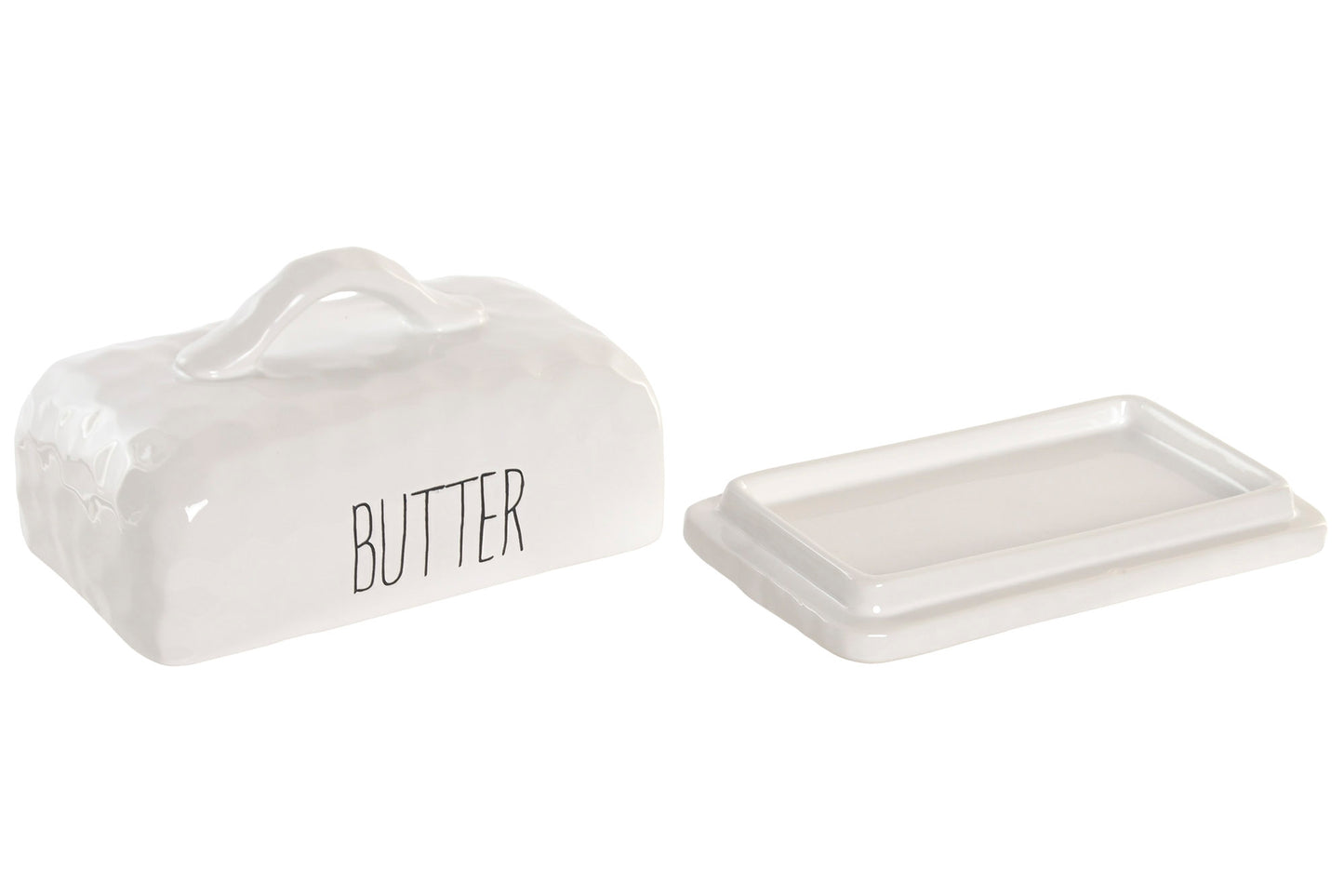BEURRIER Porcelaine blanche