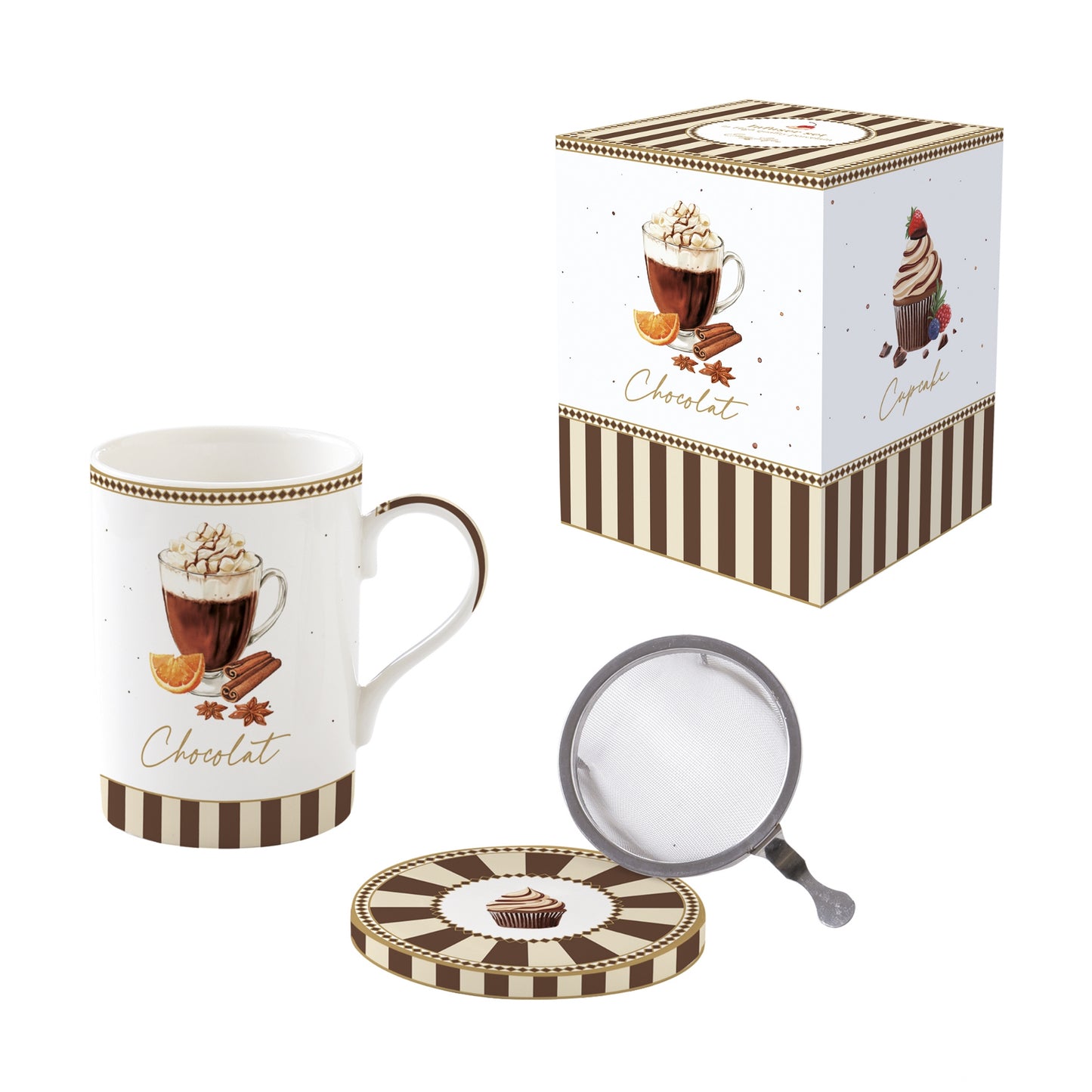 SWEET - coffret tisanière avec filtre inox 350ml