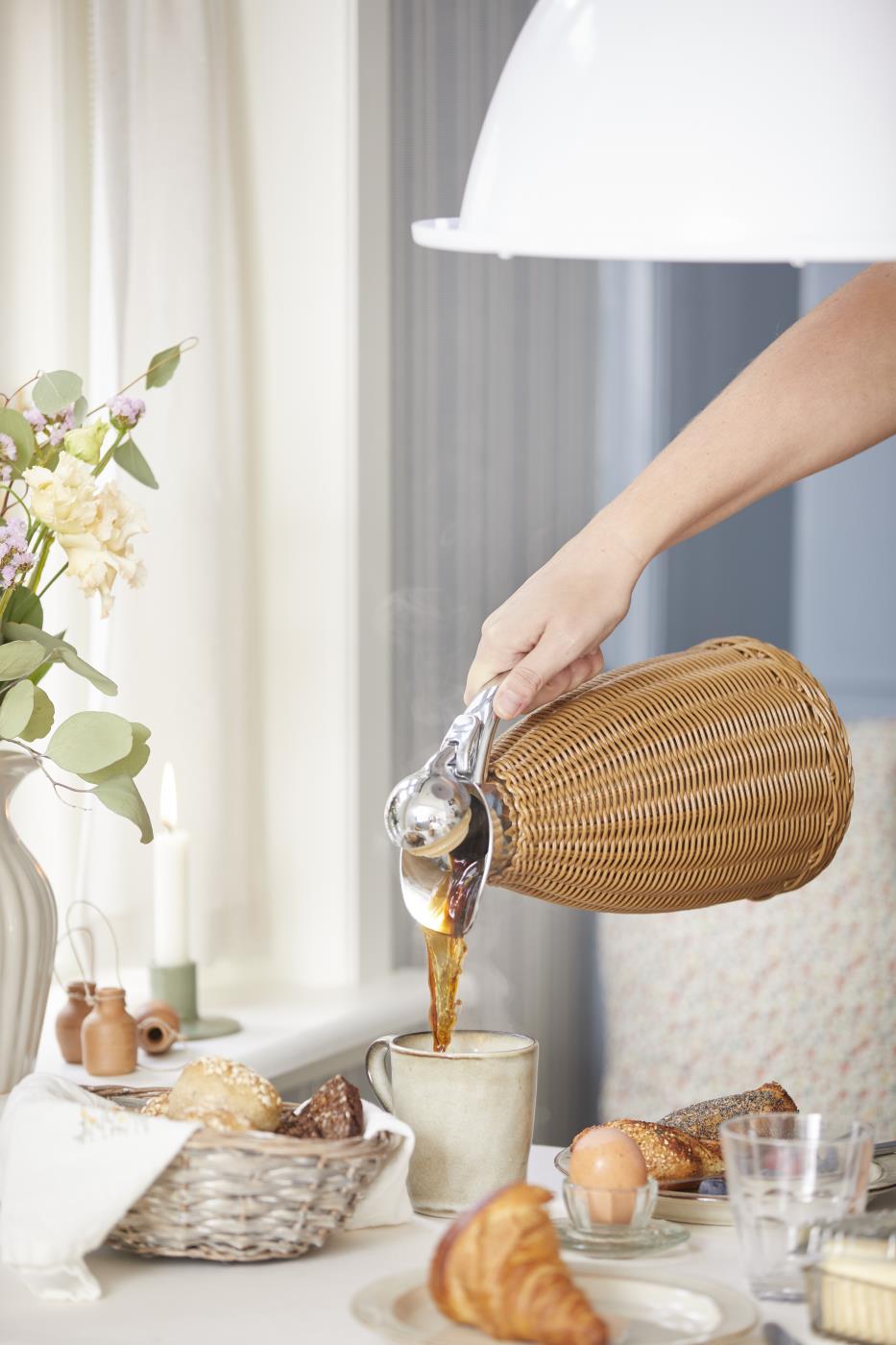 THERMOS - Rotin synthétique Marron clair 1,5 L