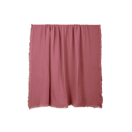 VANLY - plaid bois de rose - 130 x 180 cm