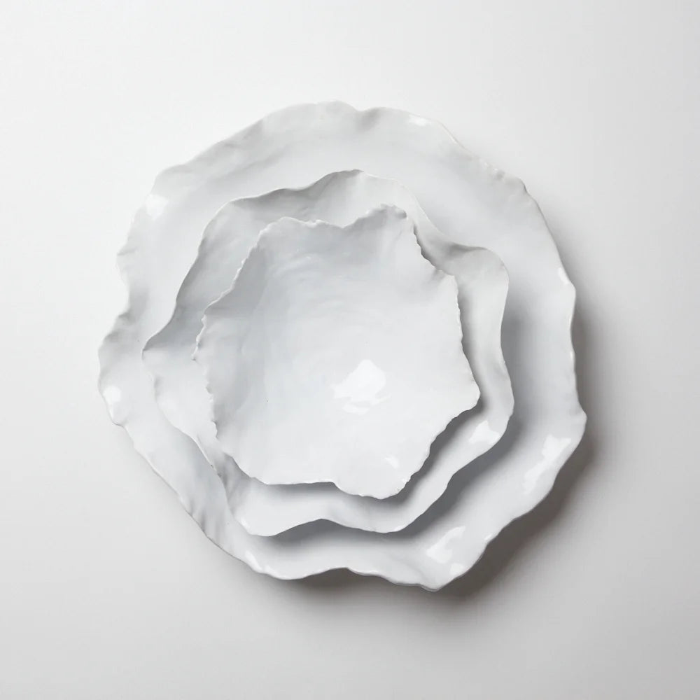CLAIRE Petit plat céramique blanche