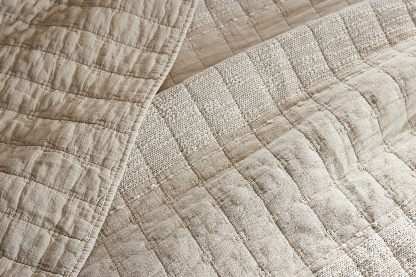 ZELI Couvre-lit coton Jacquard Sable 240x260