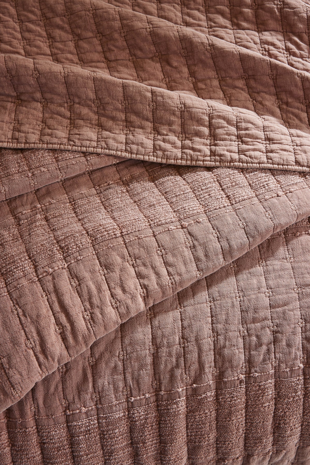 ZELI Couvre-lit coton Jacquard Terracotta 240x260
