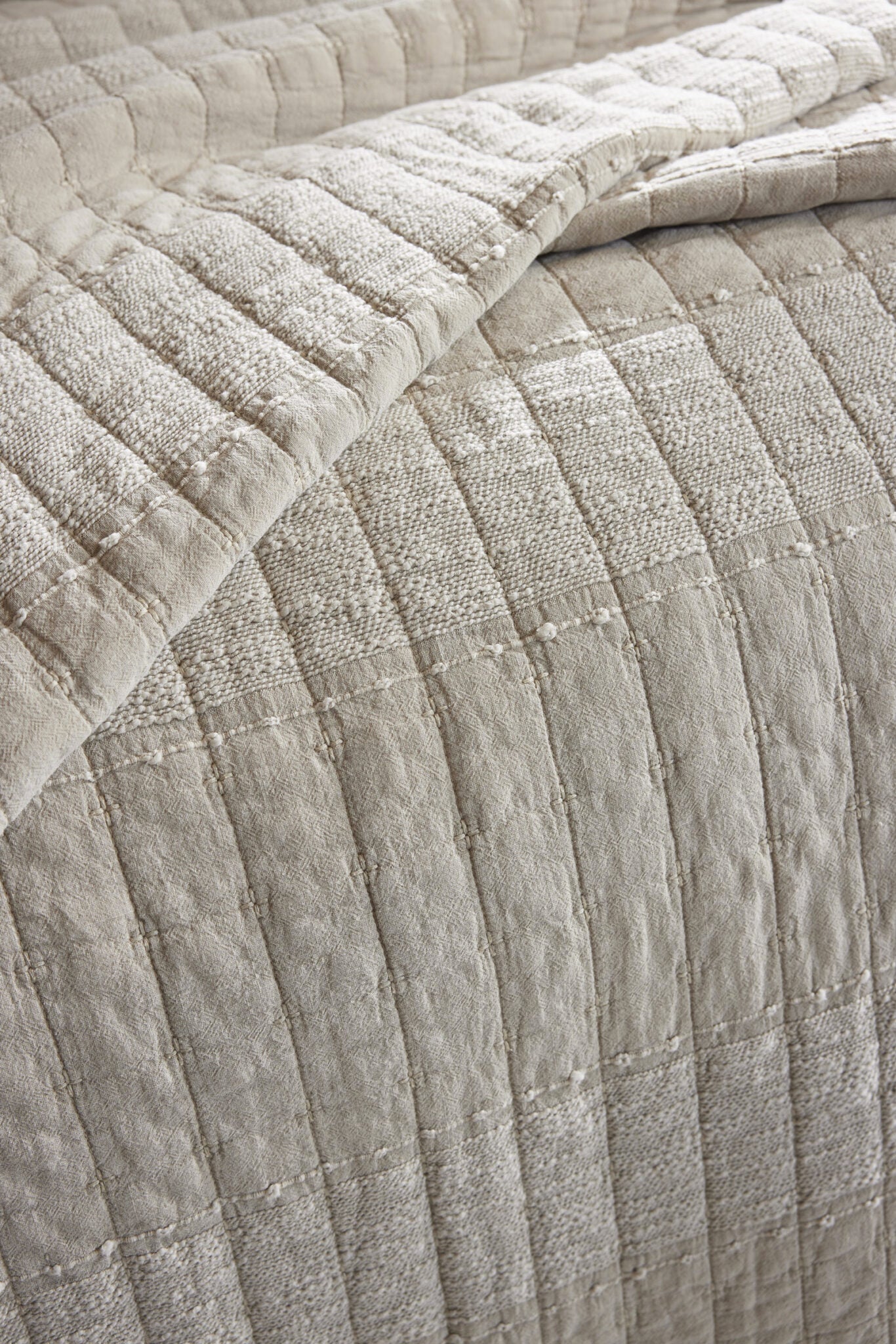 ZELI Couvre-lit coton Jacquard Sable 240x260
