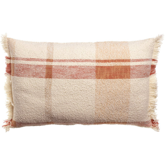 JANE - Coussin jacquard bouclette Multico sienne 40 x 65