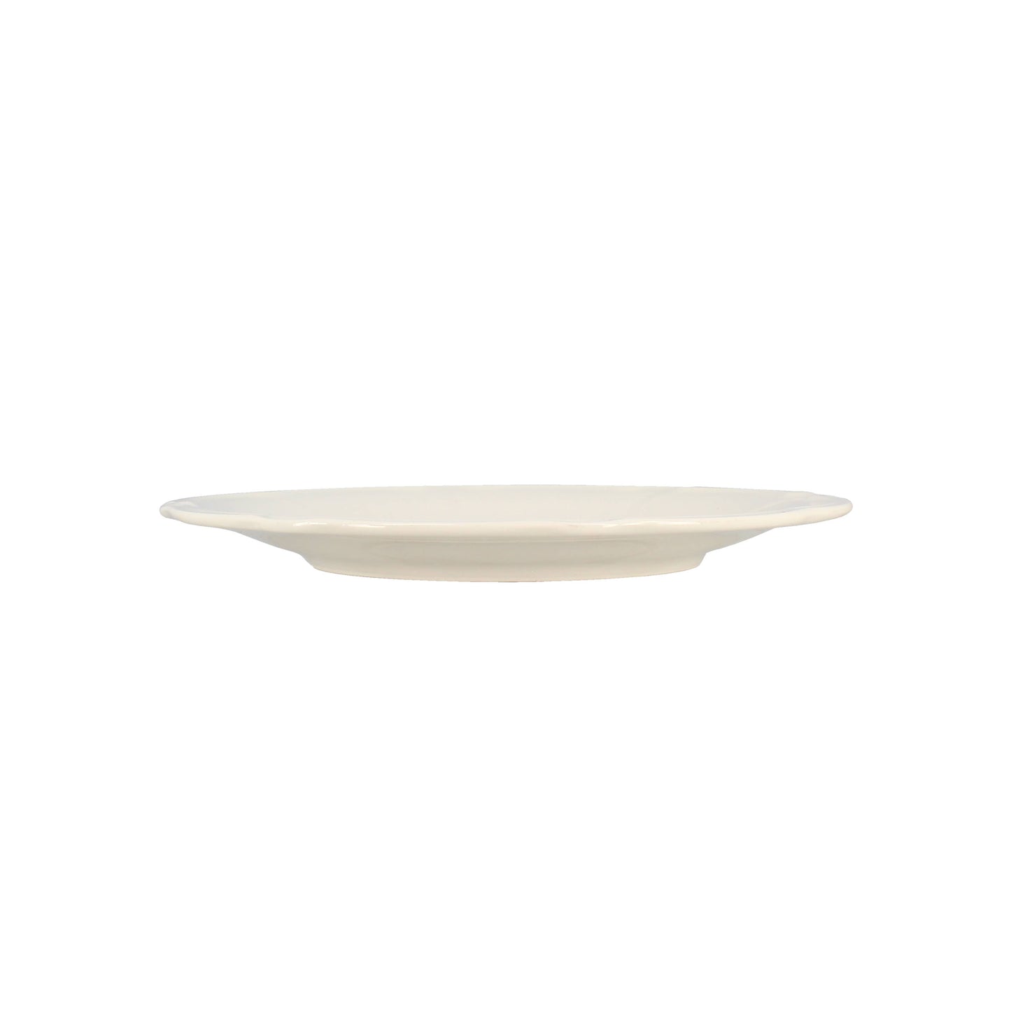 CHARLOTTE - Assiette plate 26cm grès blanc