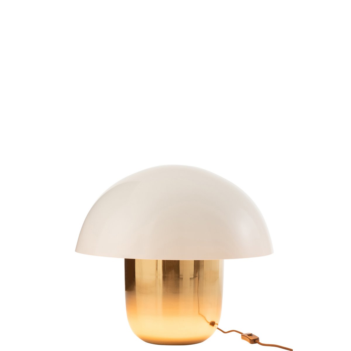 MUSHROOM - Lampe Champignon -blanc/or - Grande H 45 cm