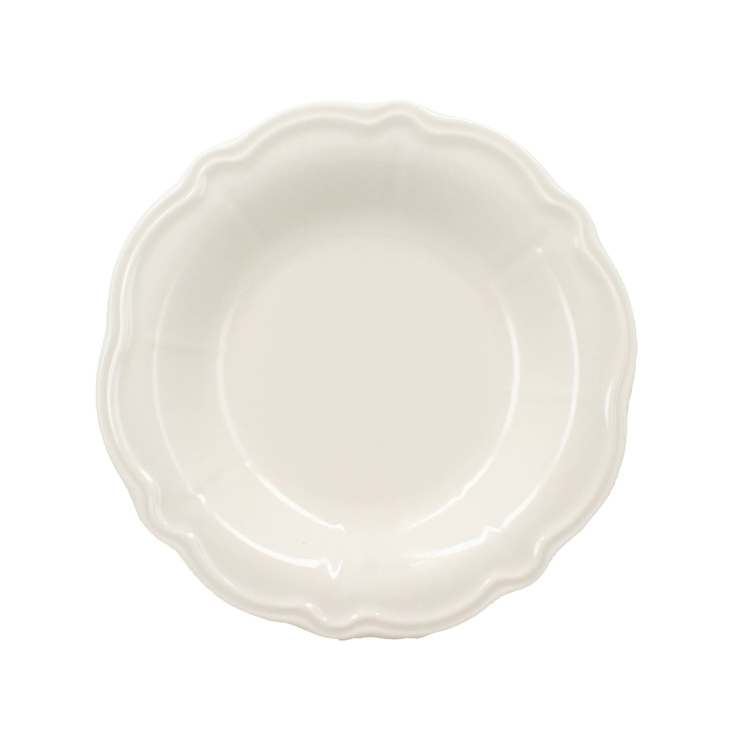 CHARLOTTE - Assiette creuse 22cm grès blanc