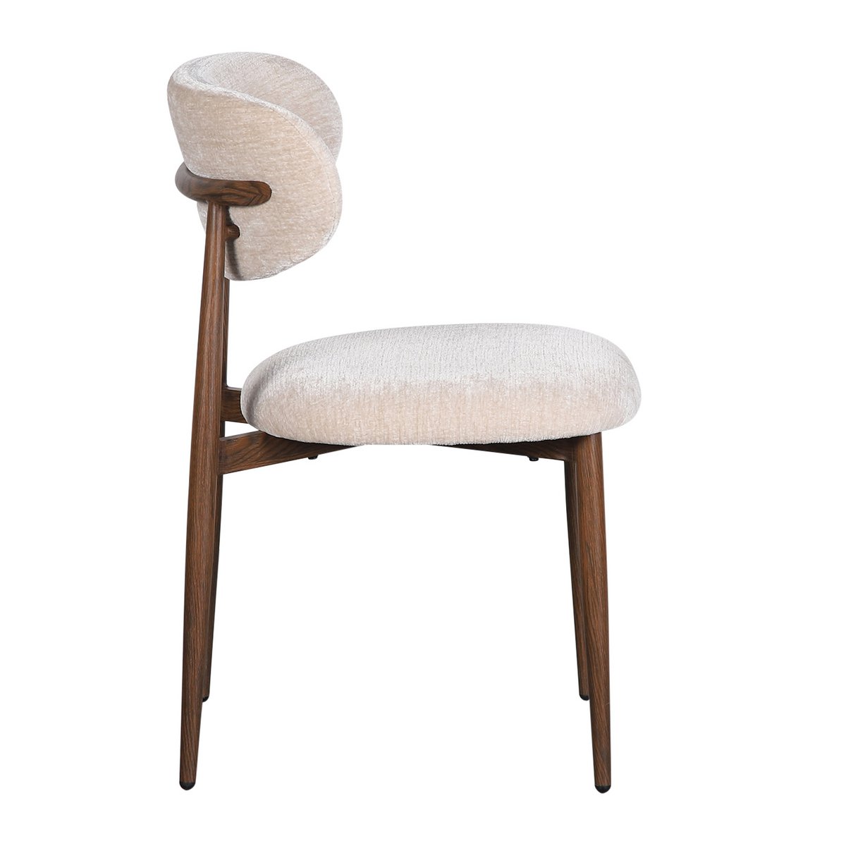 OKURA - chaise beige et marron  (ensemble de 2)