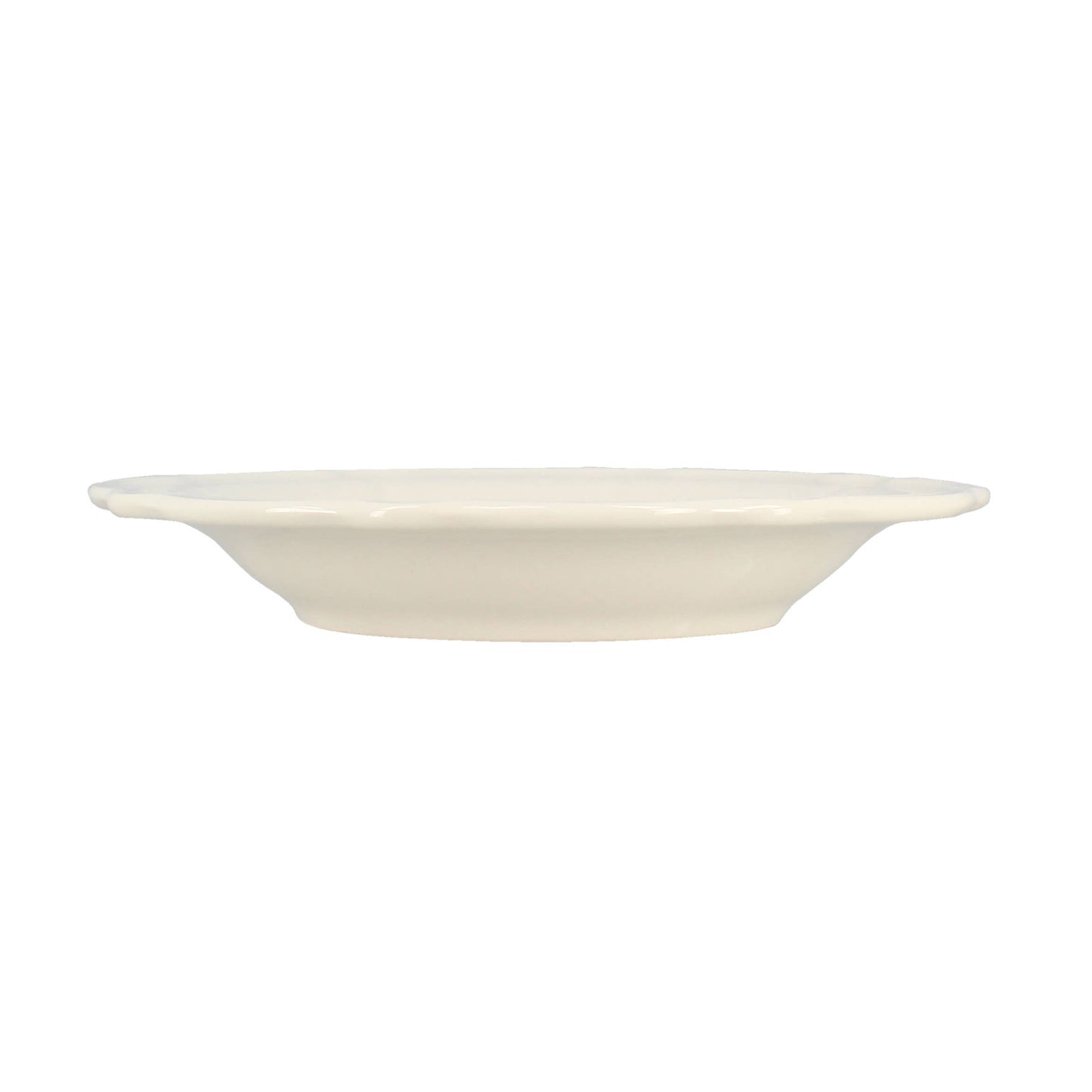 CHARLOTTE - Assiette creuse 22cm grès blanc