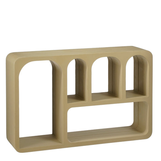 FRATI - Etagère murale - L60 x L15 x H38 cm - MDF - FSC 100% - Taupe