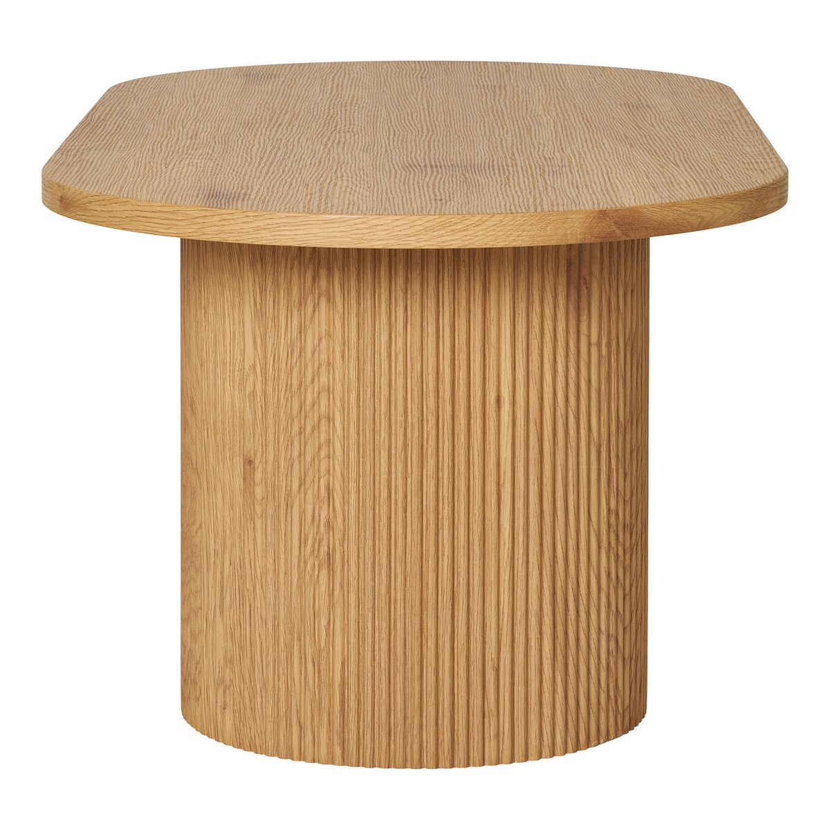 BOAVISTA - Table basse ovale naturel - H 45 cm