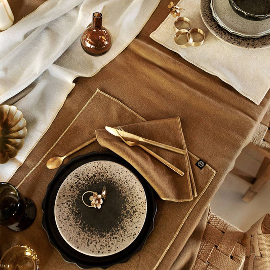 VERONE - Chemin de table (4 couleurs) 48x160 cm