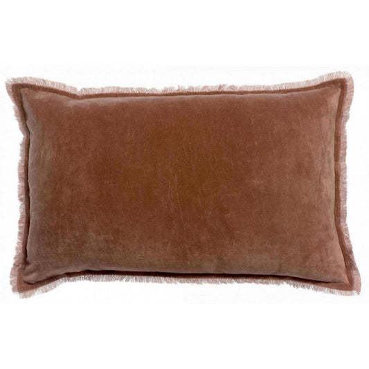 FARA - Coussin uni Bois de rose 40 x 65