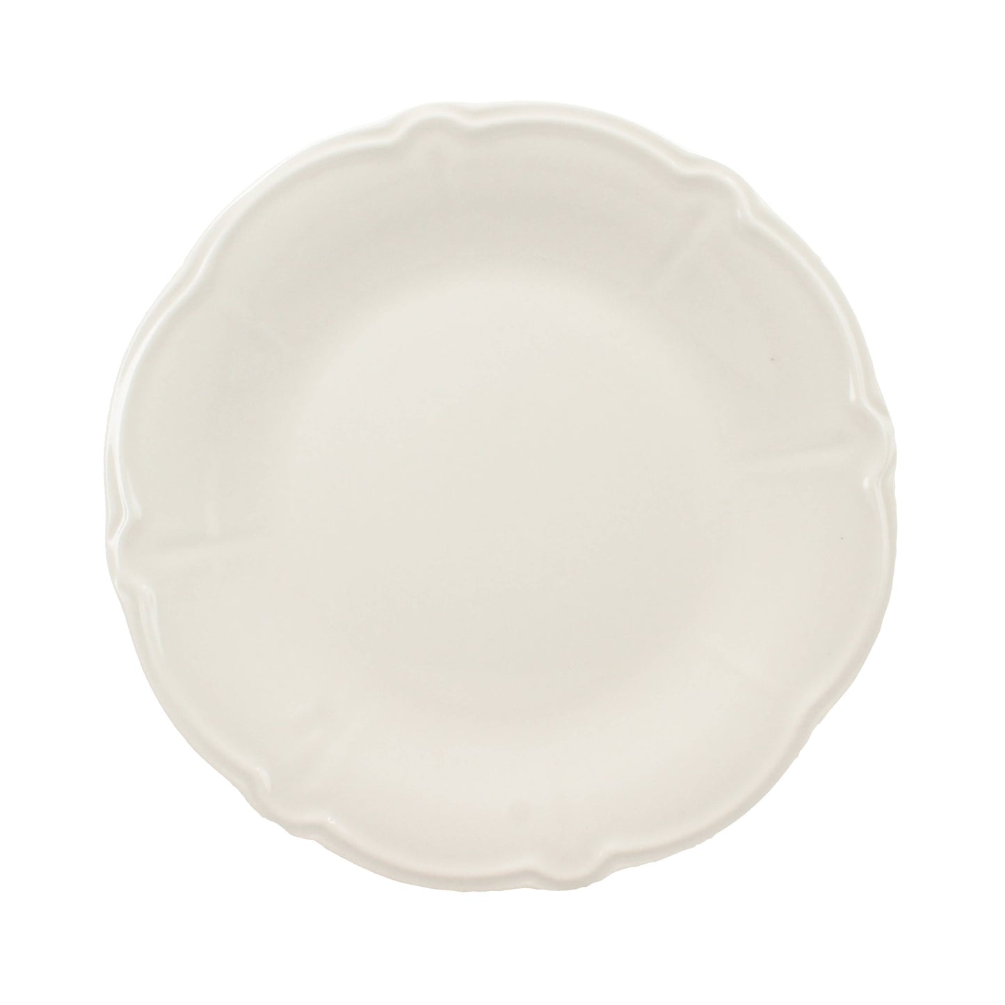 CHARLOTTE - Assiette plate 26cm grès blanc