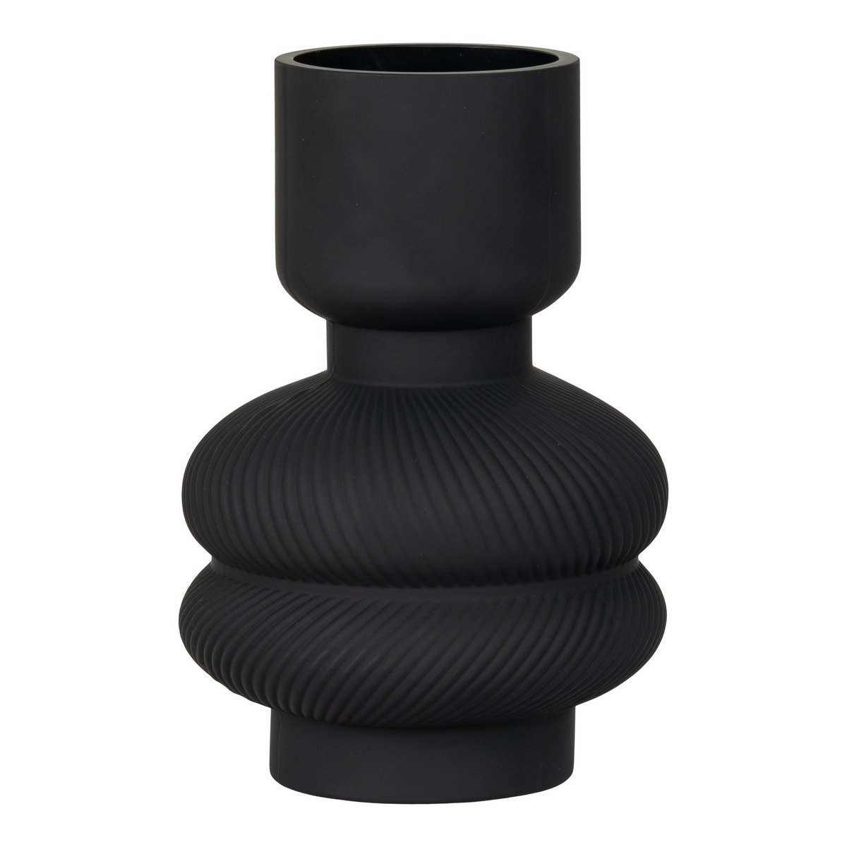 Vase - Noir - hauteur 22 cm