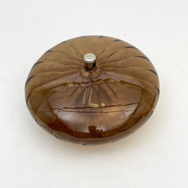 ELLIPSE Lampe à huile striée bronze XL