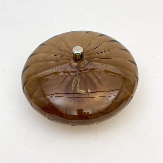 ELLIPSE Lampe à huile striée bronze XL