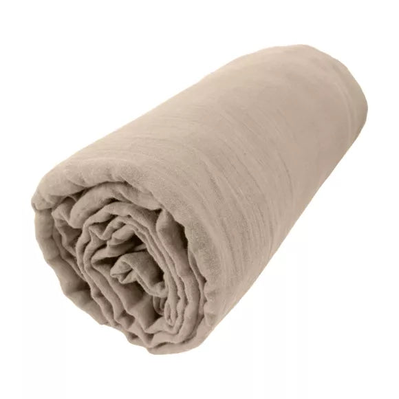 GAIA - Linge de lit gaze de coton Ficelle