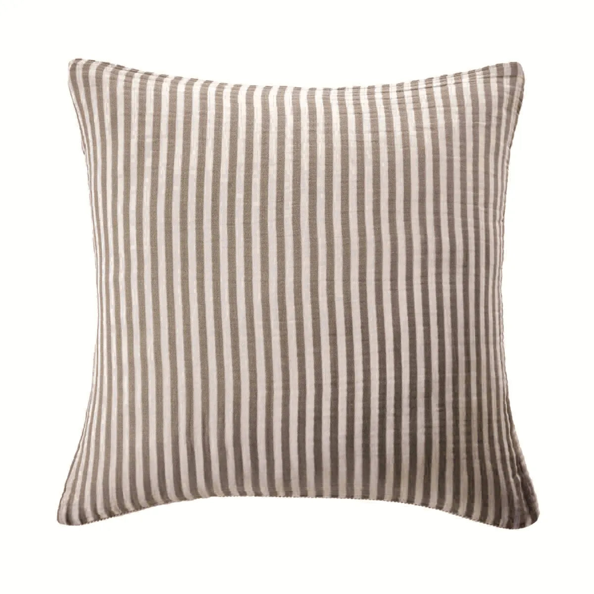 ROMIE linge de lit gaze de coton rayures Brun