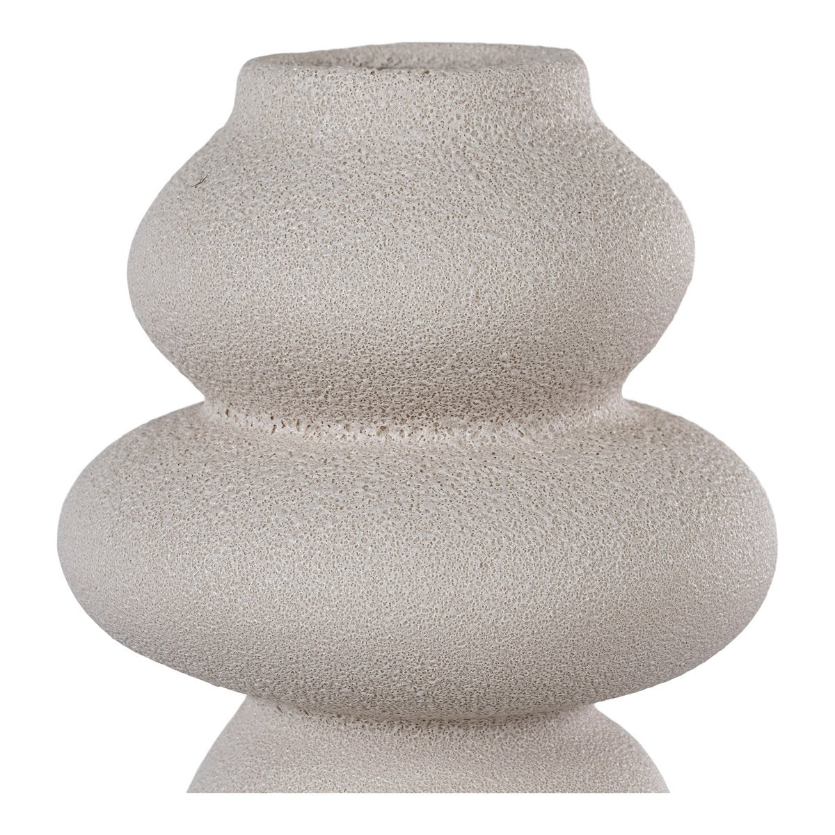 FIONA - Vase céramique Beige -H  26,5 cm