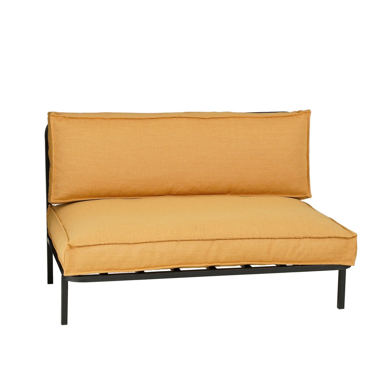 Canapé Celo Lounge - L122 x l83 x H78 cm - Métal - Noir