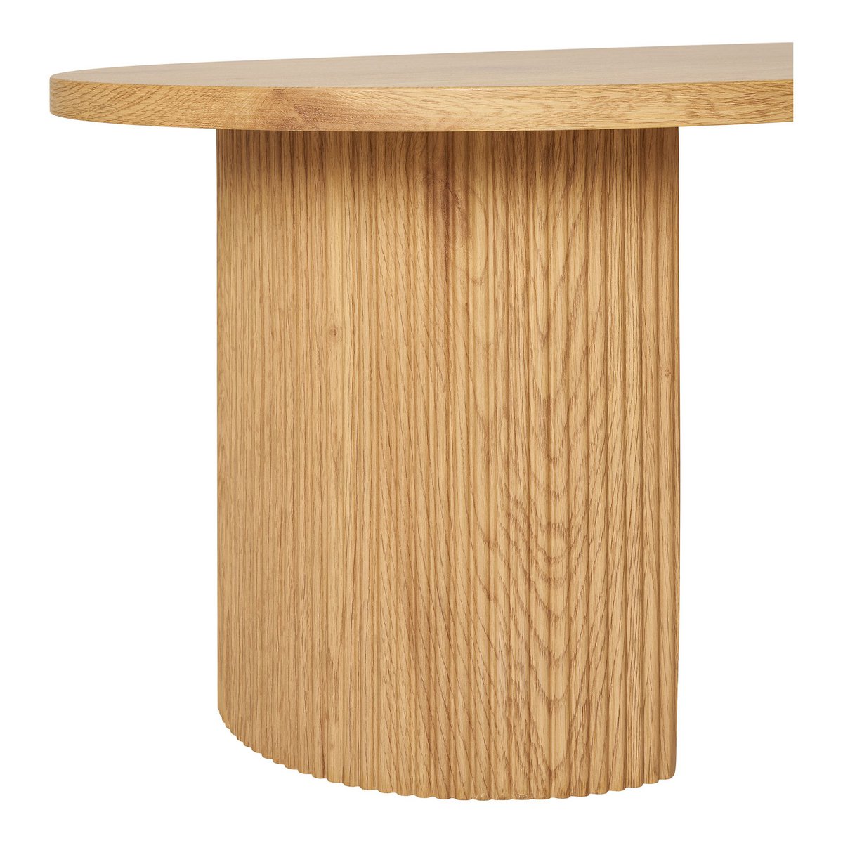 BOAVISTA - Table basse ovale naturel - H 45 cm