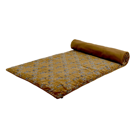 BERIA  Housse d'édredon velours Gold