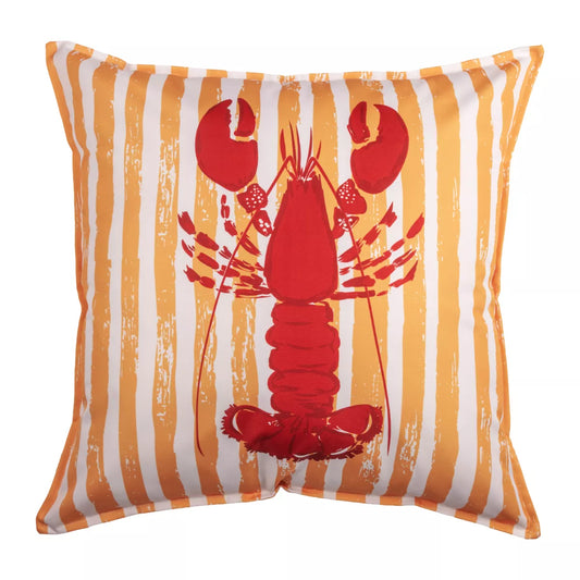 HOMARD Housse de coussin carré XL  extérieur orange/rouge