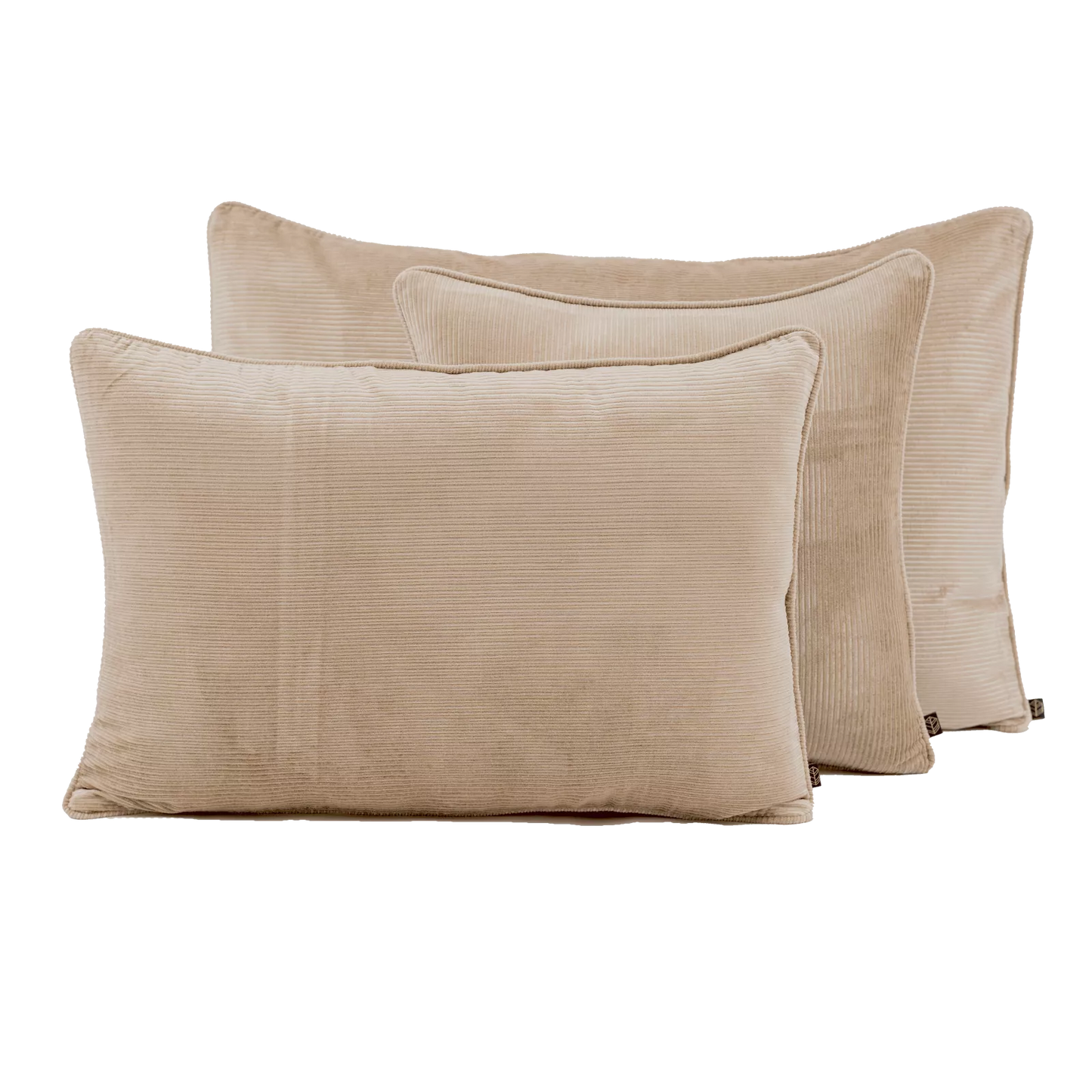 HAMBOURG Housse de coussin velours côtelé Lin