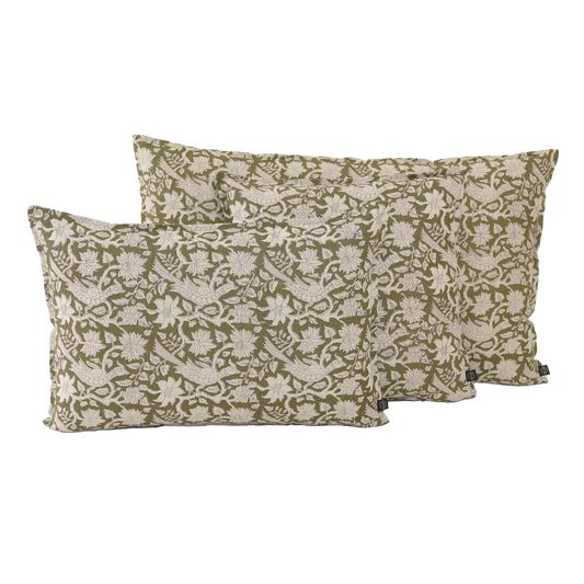 JAIPUR Housse de coussin Kaki