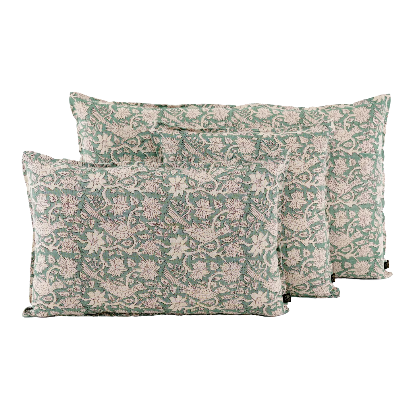 JAIPUR Housse de coussin Sauge