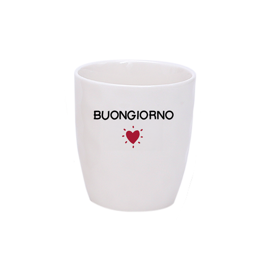 BUONGIORNO Gobelet message - D7,3 x H8,2 cm
