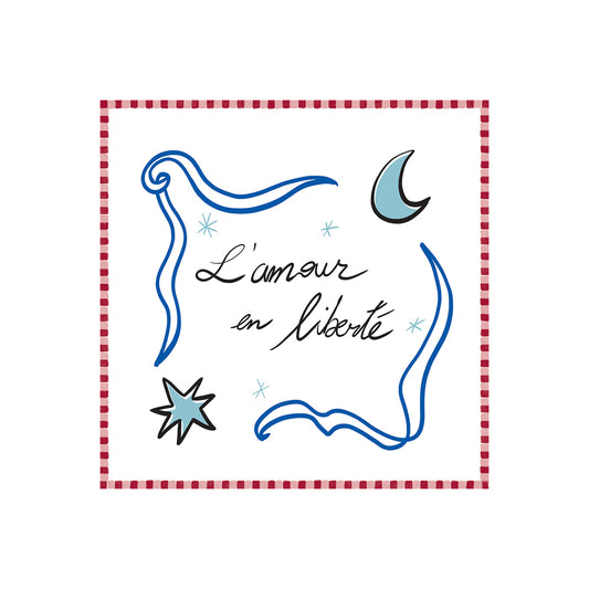 Serviette papier l'amour en liberté x20