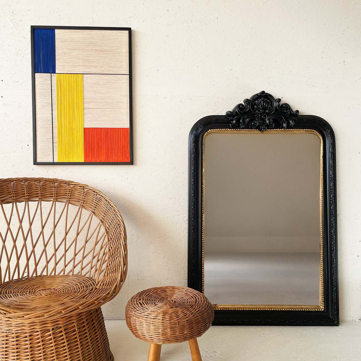 NAPOLEON Miroir Noir Or
