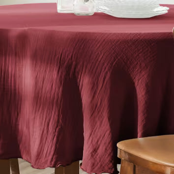 GAIA Nappe gaze de coton Lie de Vin