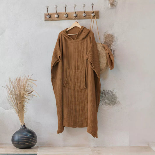 PONCHO Adulte S/M camel