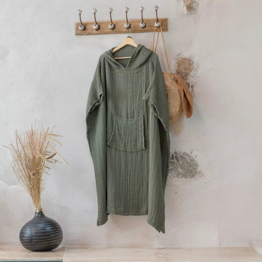 PONCHO Adulte S/M vert romarin