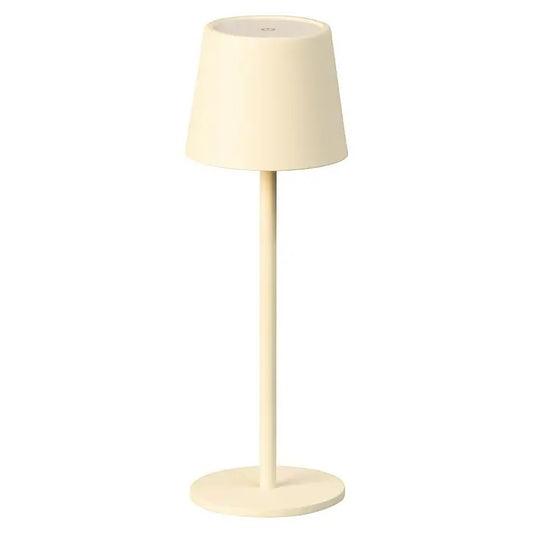 ROXY LAMPE DE TABLE LED - Extérieur métal blanc craie mat H 27,5 cm