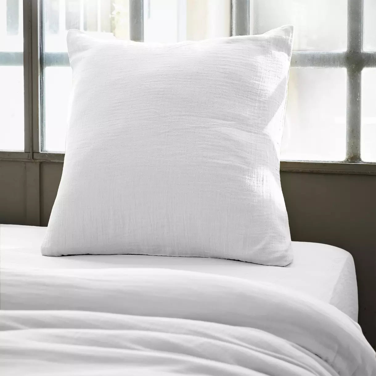 GAIA - Linge de lit gaze de coton Blanc Chantilly